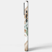 Tropisch blauwe witte bloemen Case-Mate iPhone case (Achterkant / Links)