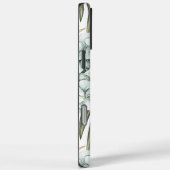 Tropisch blauwe witte bloemen Case-Mate iPhone case (Achterkant / Rechts)