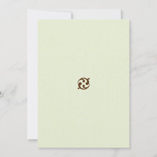 Tropisch Blauwgroen Schilderachtig strand bruiloft Kaart (Achterkant)