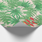 Tropisch blazoen cadeaupapier (Hoek)