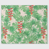 Tropisch blazoen cadeaupapier (Vlak)