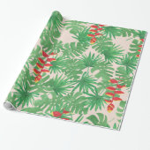 Tropisch blazoen cadeaupapier (Uitgerold)