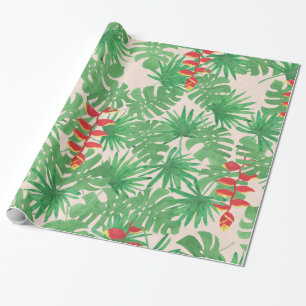 Tropisch blazoen cadeaupapier