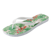 Tropisch blazoen teenslippers (Schuin)