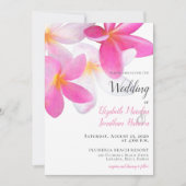 Tropisch bleekroze stekelstaartje Hawaii bruiloft Kaart (Voorkant)