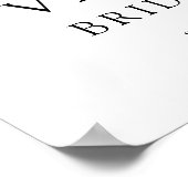 Tropisch Bloem Bruidsboeket Welkomstbord Poster (Hoek)