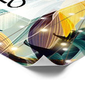 tropisch bloem bruiloft feest welkom bord poster (Hoek)