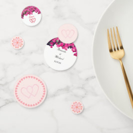 Tropisch Bloem Bruiloft Tafel Confetti