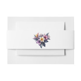 Tropisch Bloem-Huwelijk- Uitnodigingen Wikkel