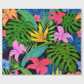 Tropisch bloem in Hawaiian Cadeaupapier (Vlak)
