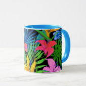 Tropisch bloem in Hawaiian Mok (Voorkant rechts)