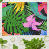 Tropisch bloem in Hawaiian Theedoek (Gevouwen)