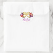 Tropisch Bloem Masquerade Masker Feest Aangepaste  Ronde Sticker (Tas)