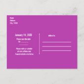 Tropisch Bloem Masquerade Masker Save the Date Aankondigingskaart (Achterkant)