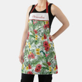 Tropisch bloembloemen Oerwoud gepersonaliseerd Schort (Insitu)