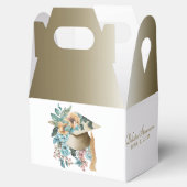 Tropisch Bloemen Afstuderen Pet en Tassel Party Bedankdoosjes (Geopend)