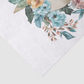 Tropisch Bloemen Afstuderen Pet en Tassel Party Tissuepapier (Detail)