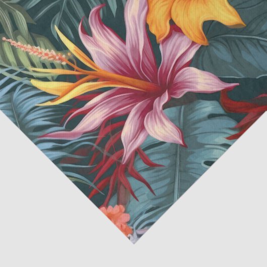 Tropisch Bloemen Decoupage papier (Detail)