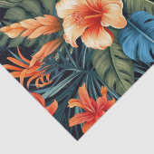 Tropisch Bloemen Decoupage Papier - Levendige Bloe (Detail)