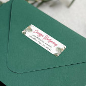 Tropisch Bloemen Modern Zomer Retouradres Etiket