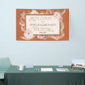 Tropisch Bloemen Roos Goudverbrand Sinaasappel Pam Spandoek (Beurs)