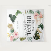 Tropisch Bloemen Vrijgezellenfeest Achtergrond Fot Wandkleed (Voorkant (horizontaal))