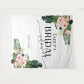 Tropisch Bloemen Vrijgezellenfeest Achtergrond Fot Wandkleed (Voorkant (horizontaal))