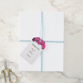 Tropisch Bloemend Huwelijk Cadeaulabel (Met Touw)