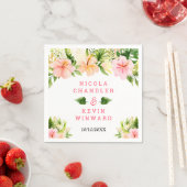 Tropisch Bloemend Wedding Jungle Servet (Insitu)