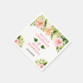 Tropisch Bloemend Wedding Jungle Servet (Hoek)
