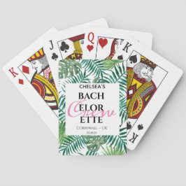 Tropisch bloemendamenfeestje  pokerkaarten