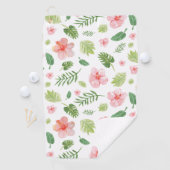 Tropisch Bloemendek Hawaïaans Golfhanddoek (Insitu)
