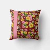 Tropisch Bloemendesign Kussen (Achterkant)