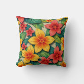 tropisch bloemendesign kussen (Voorkant)