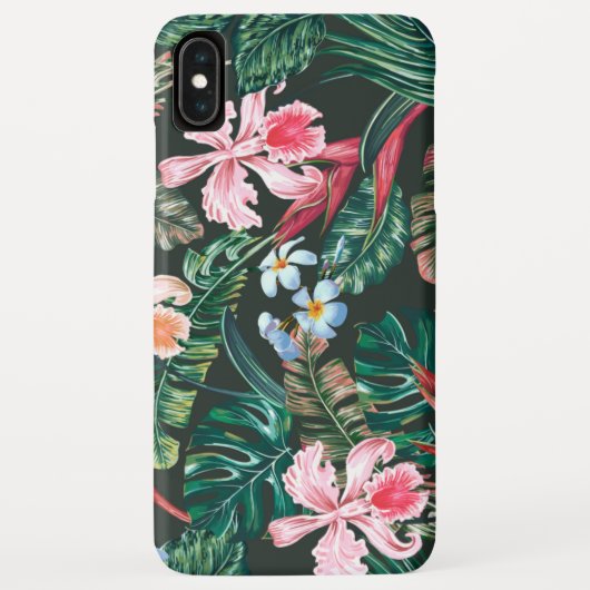 Tropisch bloemendesign zonder naad Case-Mate iPhone case (Achterkant)