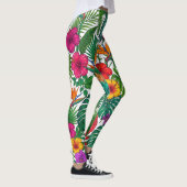 Tropisch Bloemendjunglepatroon Leggings (Rechts)