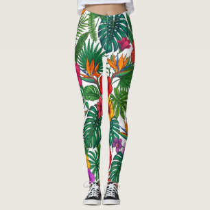 Tropisch Bloemendjunglepatroon Leggings