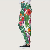 Tropisch Bloemendjunglepatroon Leggings (Links)