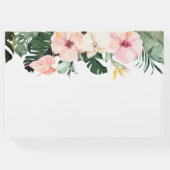 Tropisch Bloemengastenboek Bruidsdouche Gastenboek (Achterkant)