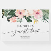 Tropisch Bloemengastenboek Bruidsdouche Gastenboek (Voorkant)