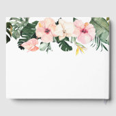 Tropisch Bloemengastenboek Bruidsdouche Gastenboek (Achterkant)