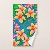 Tropisch bloemenpatroon in Hawaiian Bad Handdoek (Handdoek)