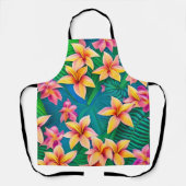 Tropisch bloemenpatroon in Hawaiian Schort (Voorkant)