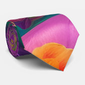 Tropisch bloemenpatroon in Hawaiian Stropdas (Opgerold)