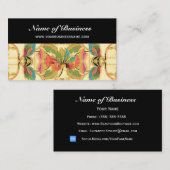  tropisch bloemetjesbehang visitekaartje (Voorkant / Achterkant)