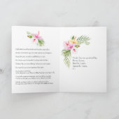 Tropisch bloemfeest ter viering van het leven kaart (Binnen)
