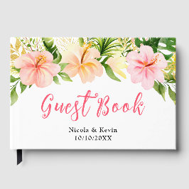 Tropisch Bloemig Jungle Bruiloft Gastenboek