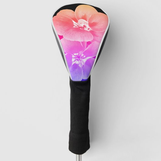 Tropisch Bloemmotief Golfheadcover (Voorkant)