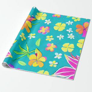 Tropisch bloemmotief inpakpapier