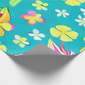 Tropisch bloemmotief inpakpapier (Hoek)